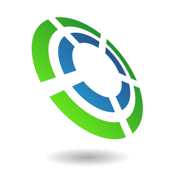 Ikonka logo streszczenie koło — Zdjęcie stockowe