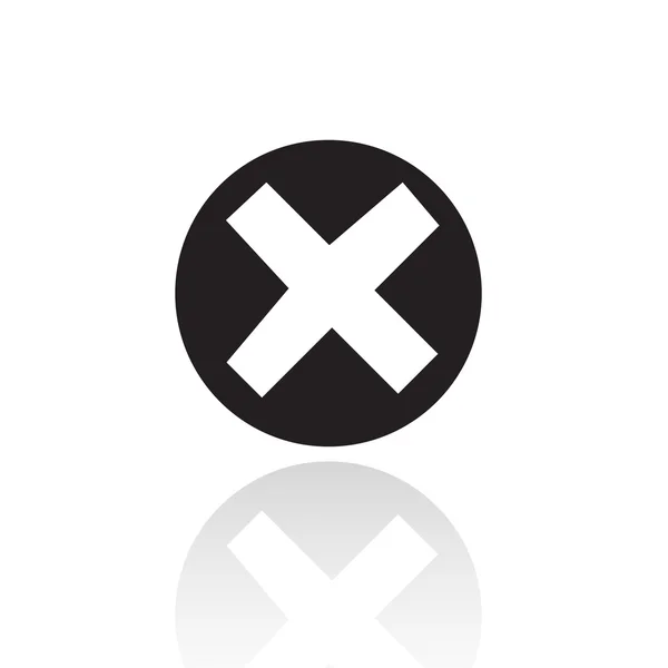 Black error icon — Stock Photo, Image