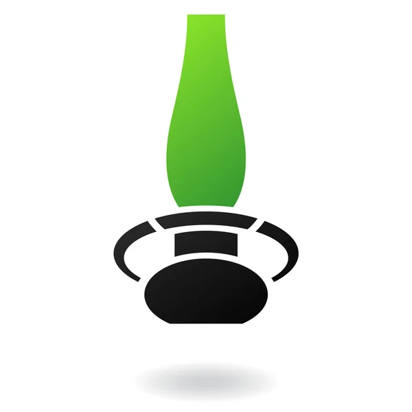 Зеленая газовая лампа — стоковое фото
