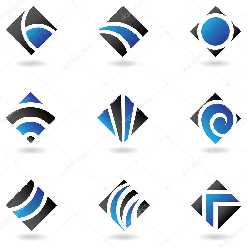 blue diamond icons
