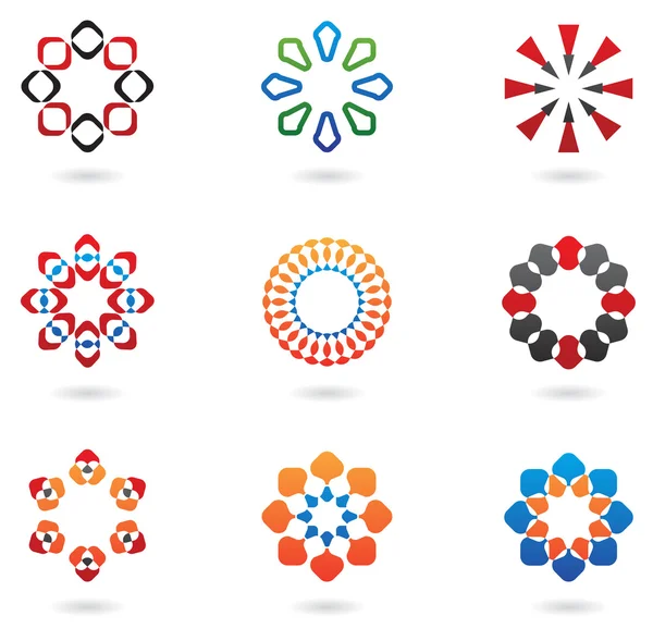 Colourful abstract icons — Stock Photo, Image