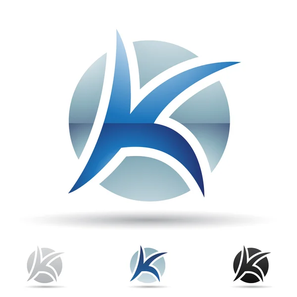 Abstraktes Symbol für Buchstabe k — Stockfoto