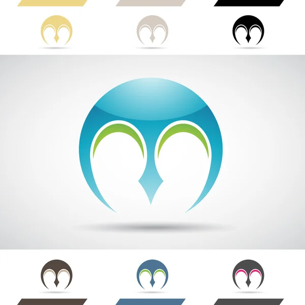 Логотипы и иконы буквы М — стоковое фото