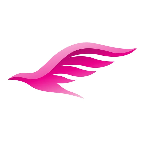 Magenta-Vogel-Symbol — Stockfoto