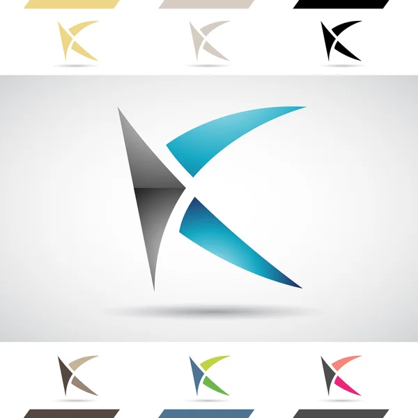 Logo Formas e iconos de la letra K — Foto de Stock