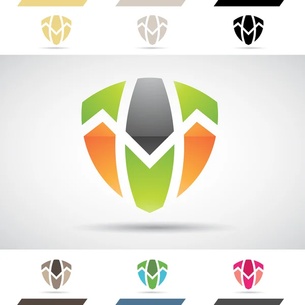 Logo alakzatok és ikonok a T betű — Stock Fotó
