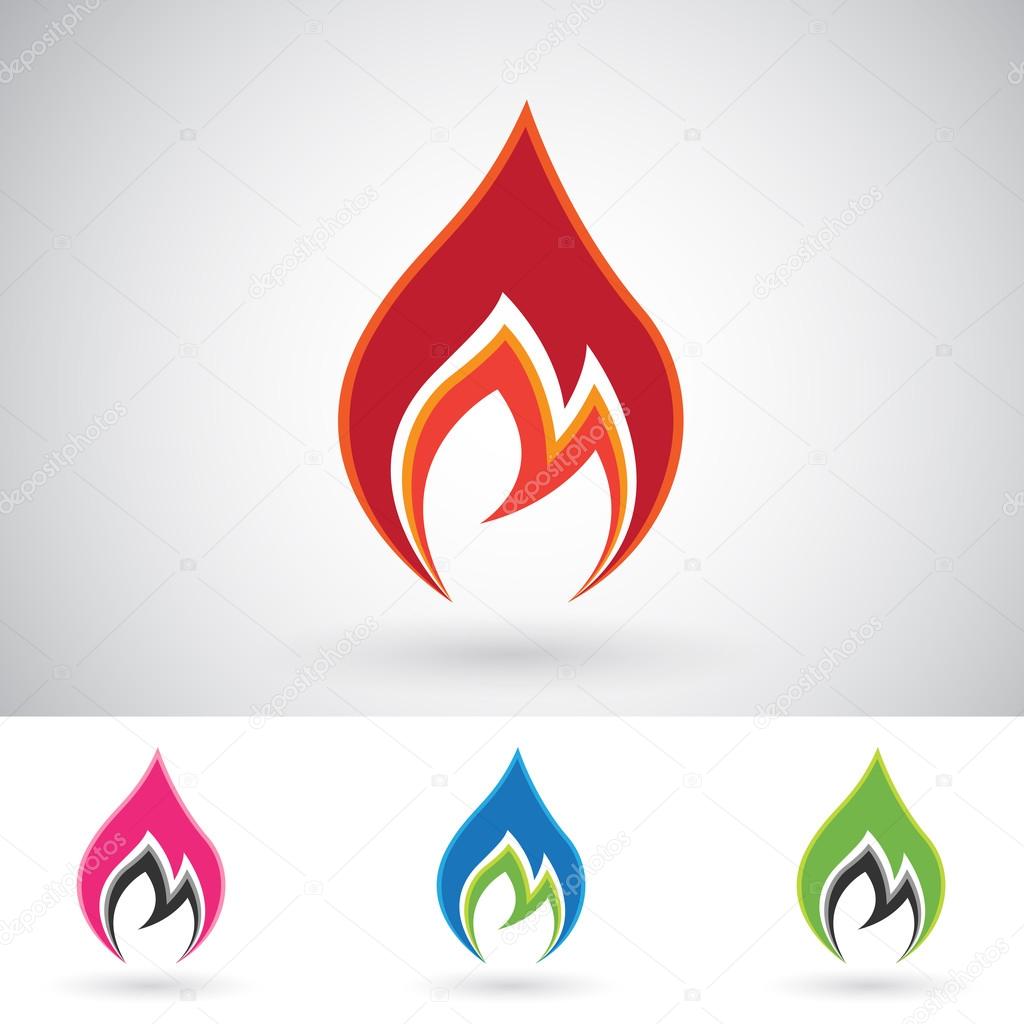Colorful Fire Icons