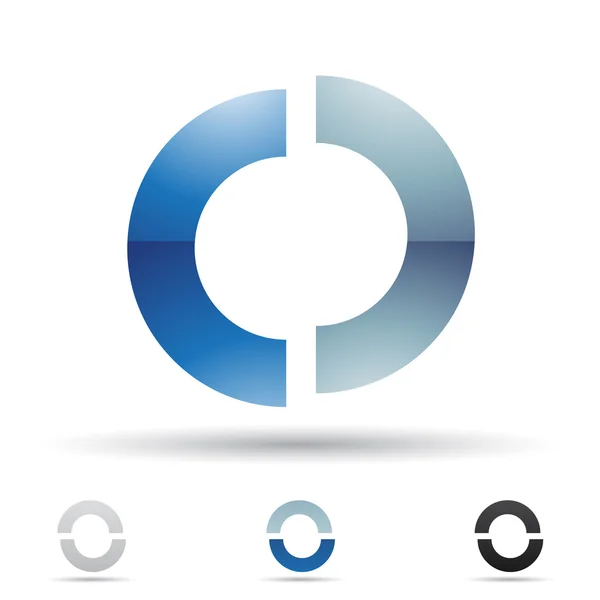 Abstract icon for letter O — Stock Photo, Image