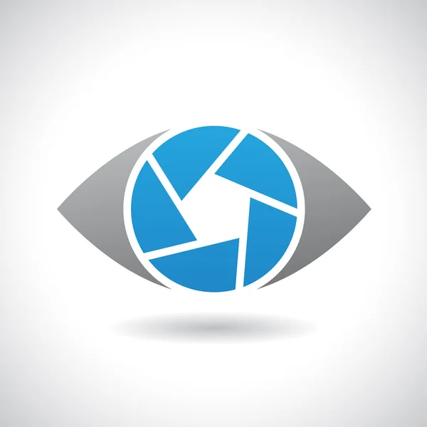 Icono del logotipo de un obturador Ilustración de ojos — Foto de Stock