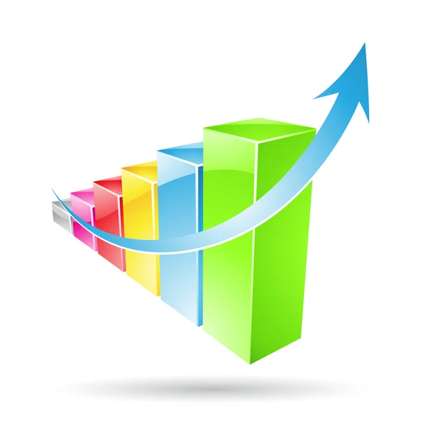 Stats Bars Coloured — Stock Photo, Image