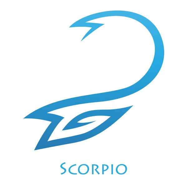 Scorpio simplista signo estrela do zodíaco — Fotografia de Stock
