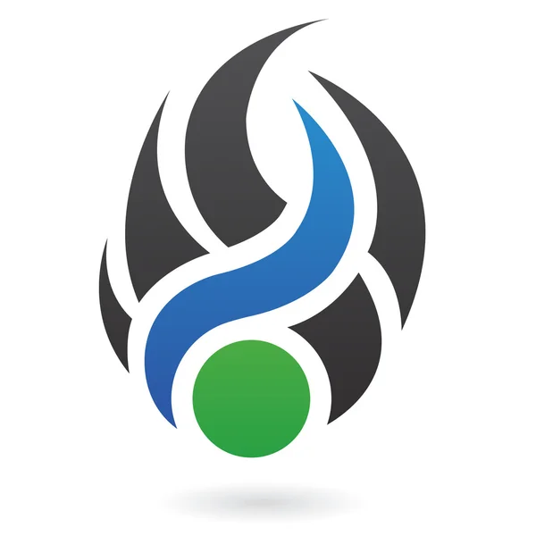 Abstraktes dynamisches Logo-Symbol — Stockfoto