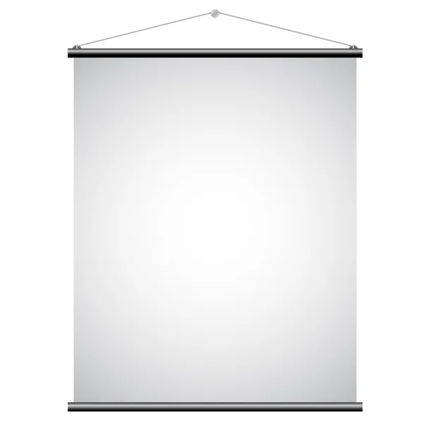 White Canvas Banner — Stock Photo, Image