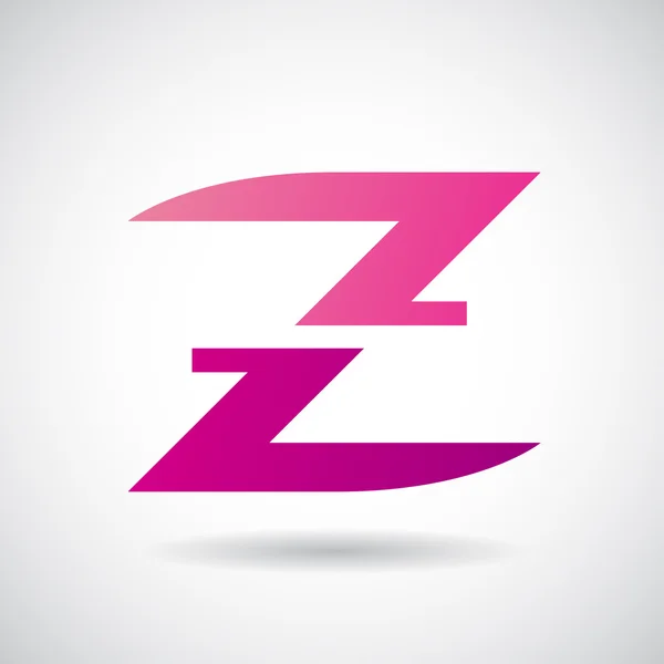 Forma do logotipo e ícone da letra Z, ilustração — Fotografia de Stock