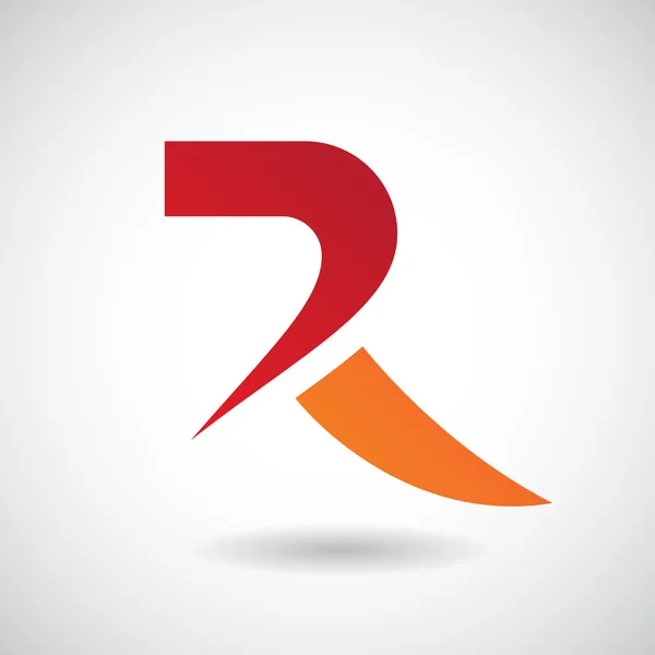 Logo Shape and Icon of Letter R, Illustration — Stock Photo, Image