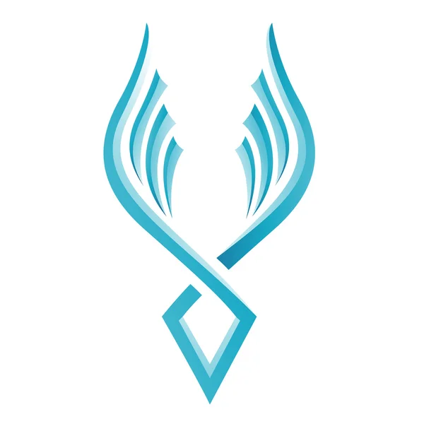 Blaues Vogel-Symbol — Stockfoto