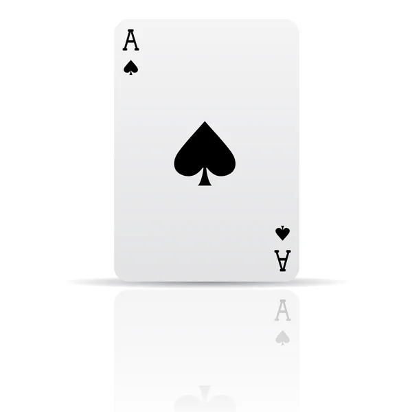 Spades iskambil ace — Stok fotoğraf