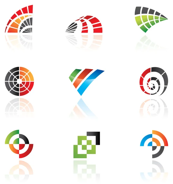 Iconos abstractos coloridos — Foto de Stock
