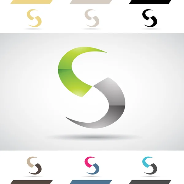 Logo Shapes en pictogrammen van brief S — Stockfoto