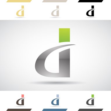 Logo şekiller ve simgelerin harf D