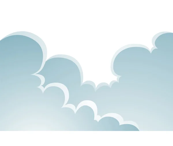 Nubes hinchadas de dibujos animados —  Fotos de Stock