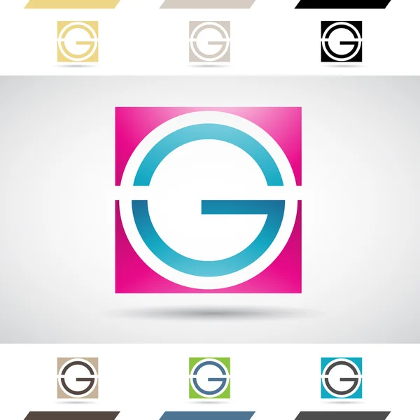 Logo Shapes and Icons of Letter G — Stock Photo, Image