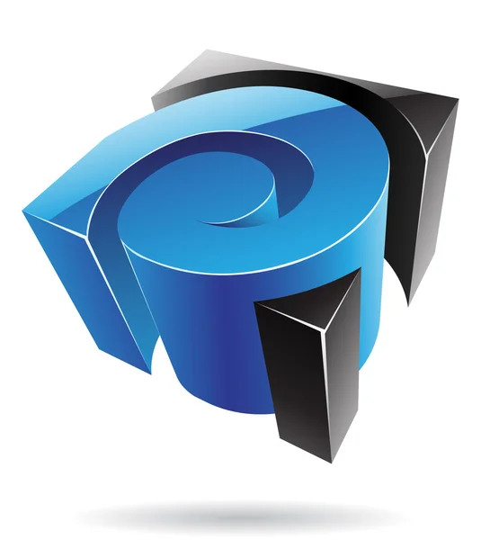 Absztrakt köbméter logó ikon — Stock Fotó