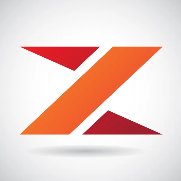 Logó alakú és ikon a levelet Z, vektoros illusztráció — Stock Fotó