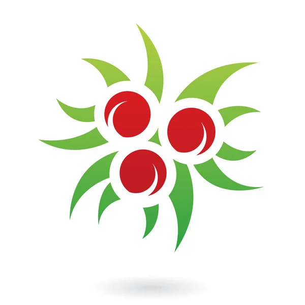 Színes növény logó ikon — Stock Fotó
