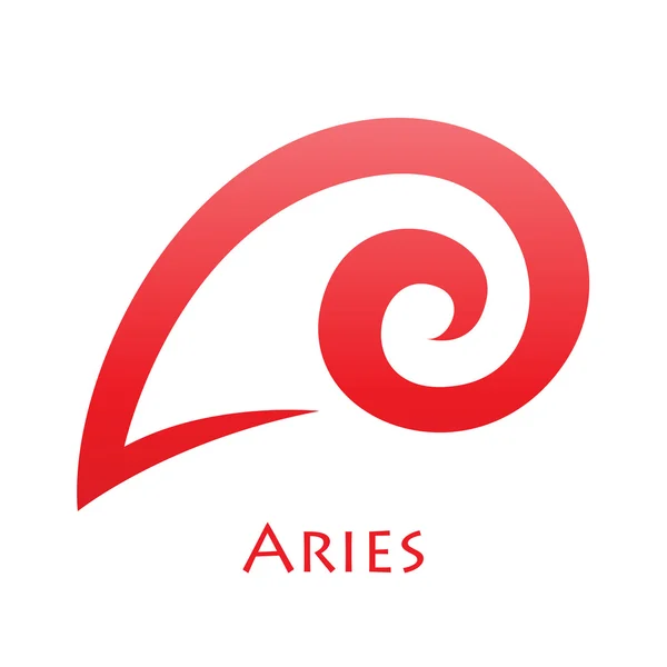 Simplistic Aries Zodiac Star Sign — Stock Photo, Image