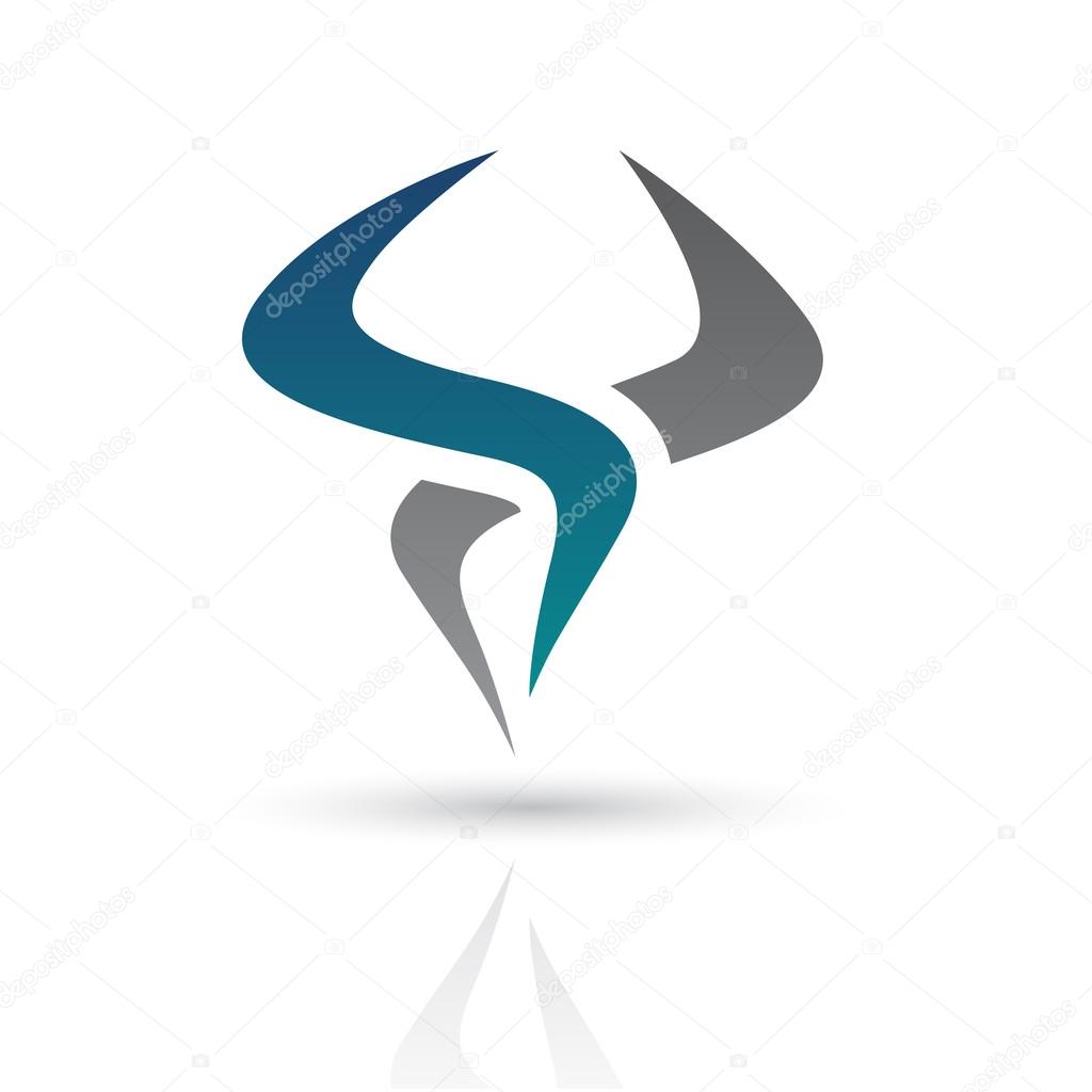 Abstract Icon Illustration isolated on a white background