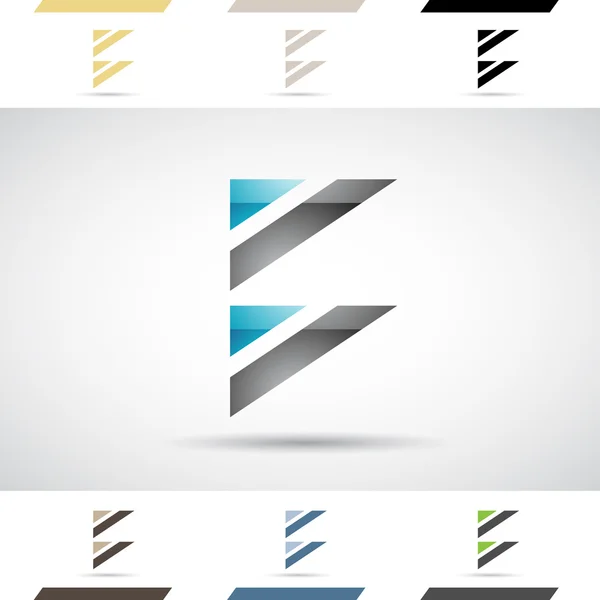 Logo şekiller ve simgelerin harf B — Stok Vektör