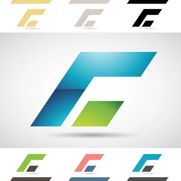 Logo former och ikoner av bokstaven C — Stock vektor