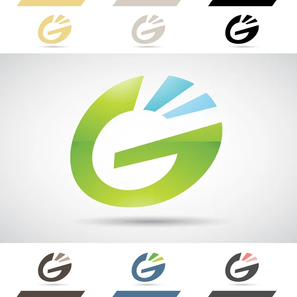 Logo Formas e iconos de la letra G — Archivo Imágenes Vectoriales