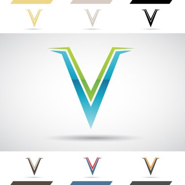 Logo şekiller ve simgelerin harf V