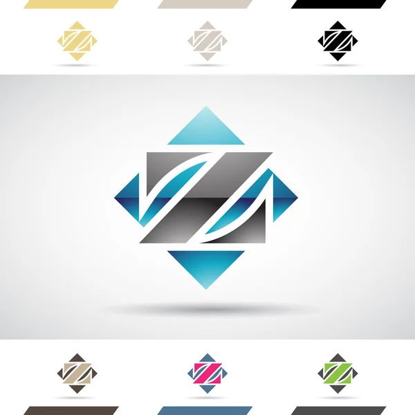 Logo Formas e iconos de la letra Z — Vector de stock