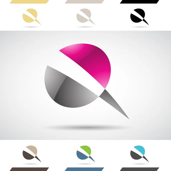 Logo Shapes and Icons of Letter Q — Stock Vector