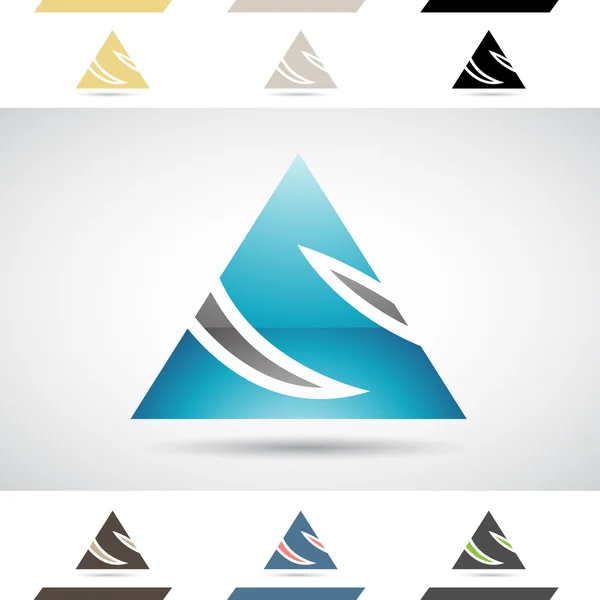 Logo Shapes en pictogrammen van brief S — Stockvector