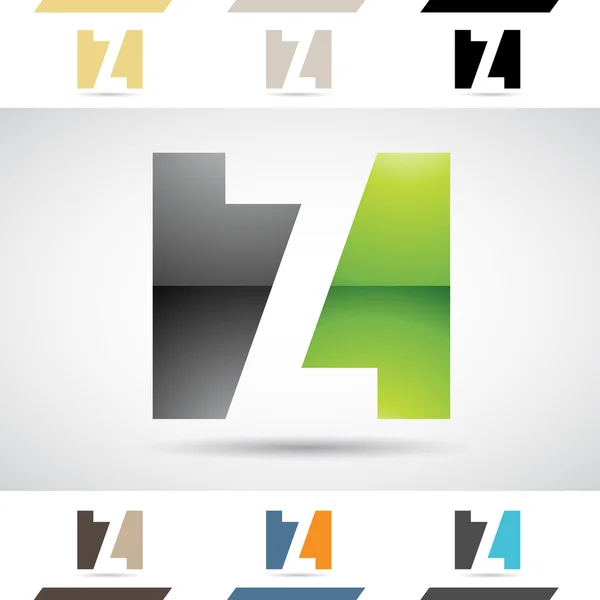 Logo Formas e iconos de la letra Z — Vector de stock
