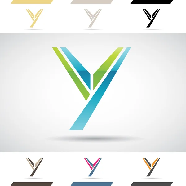 Logo Shapes en pictogrammen voor de Letter Y — Stockvector