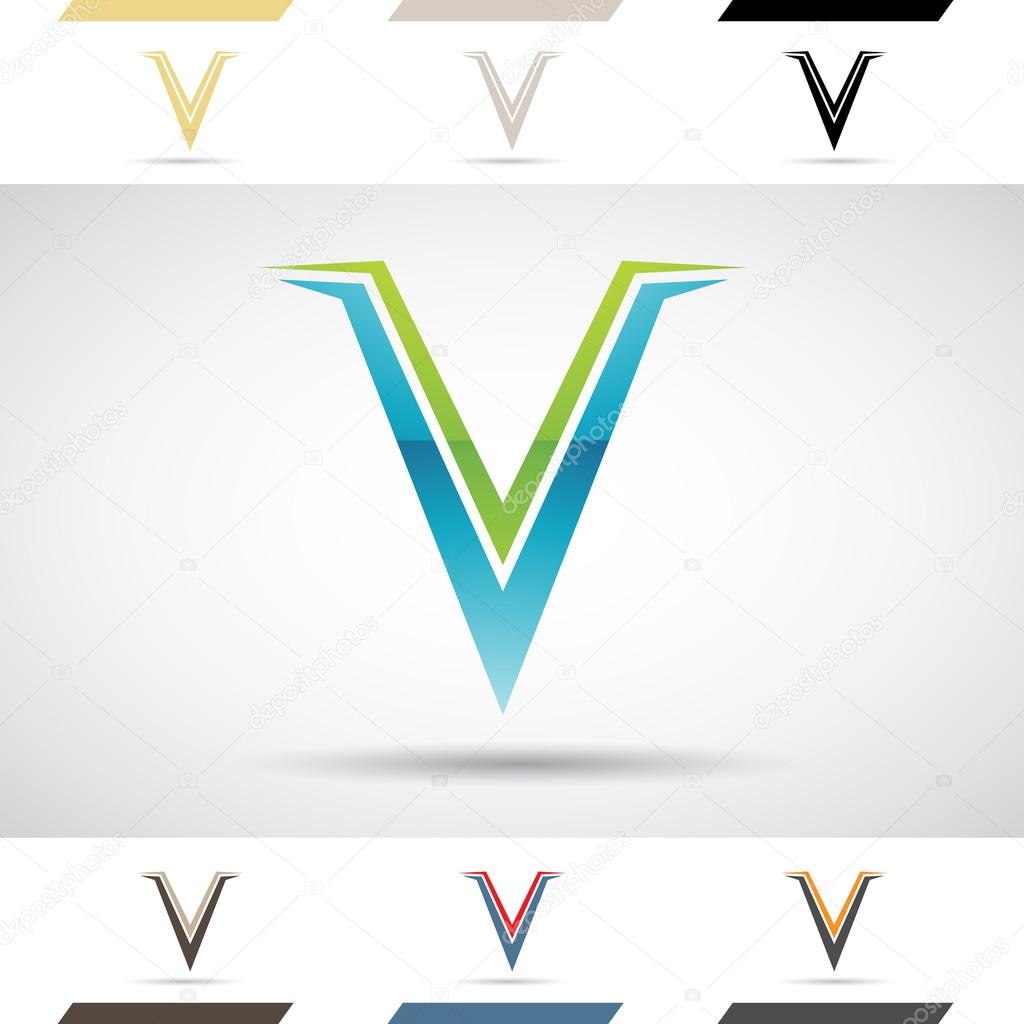 Logo Shapes and Icons of Letter V