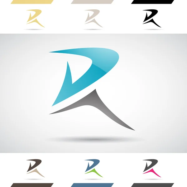 Logo Shapes en pictogrammen van de Letter R — Stockvector