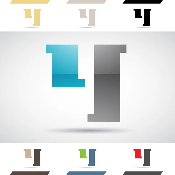 Formas do logotipo e ícones da letra Y —  Vetores de Stock