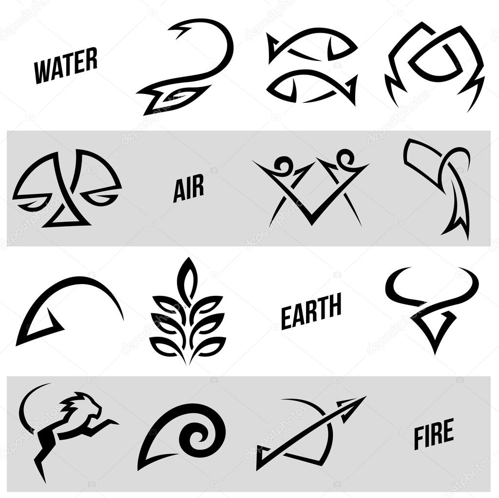 Vector Illustration of Simplistic Zodiac Star Signs