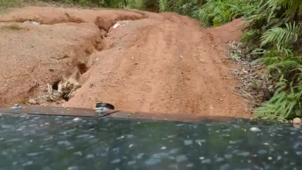 Buggy dive, acción vista desde el vehículo — Vídeos de Stock