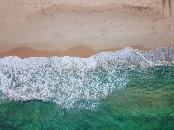 Arial Άποψη Τροπική Παραλία Phuket Θάλασσα Νερό Καθαρό Από Μέτρα — Φωτογραφία Αρχείου