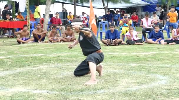 Suratthani, Tayland Tayland Kılıç dövüşü — Stok video