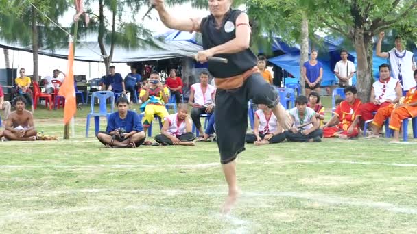 SURATTHANI THAÏLANDE combat à l'épée thaï — Video