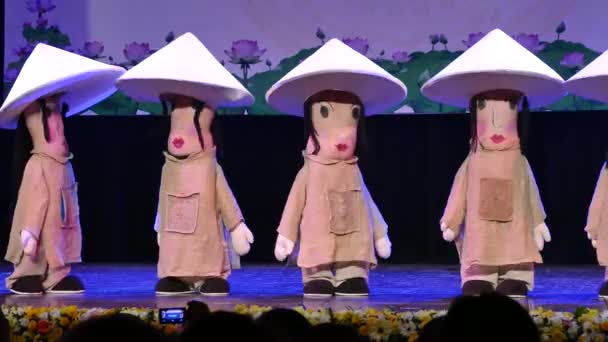 4. internationella marionette festivalen ha noi 2015 — Stockvideo