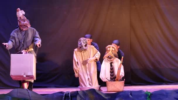 Espectáculo de marionetas en el 4º festival internacional de marionetas ha noi — Vídeo de stock